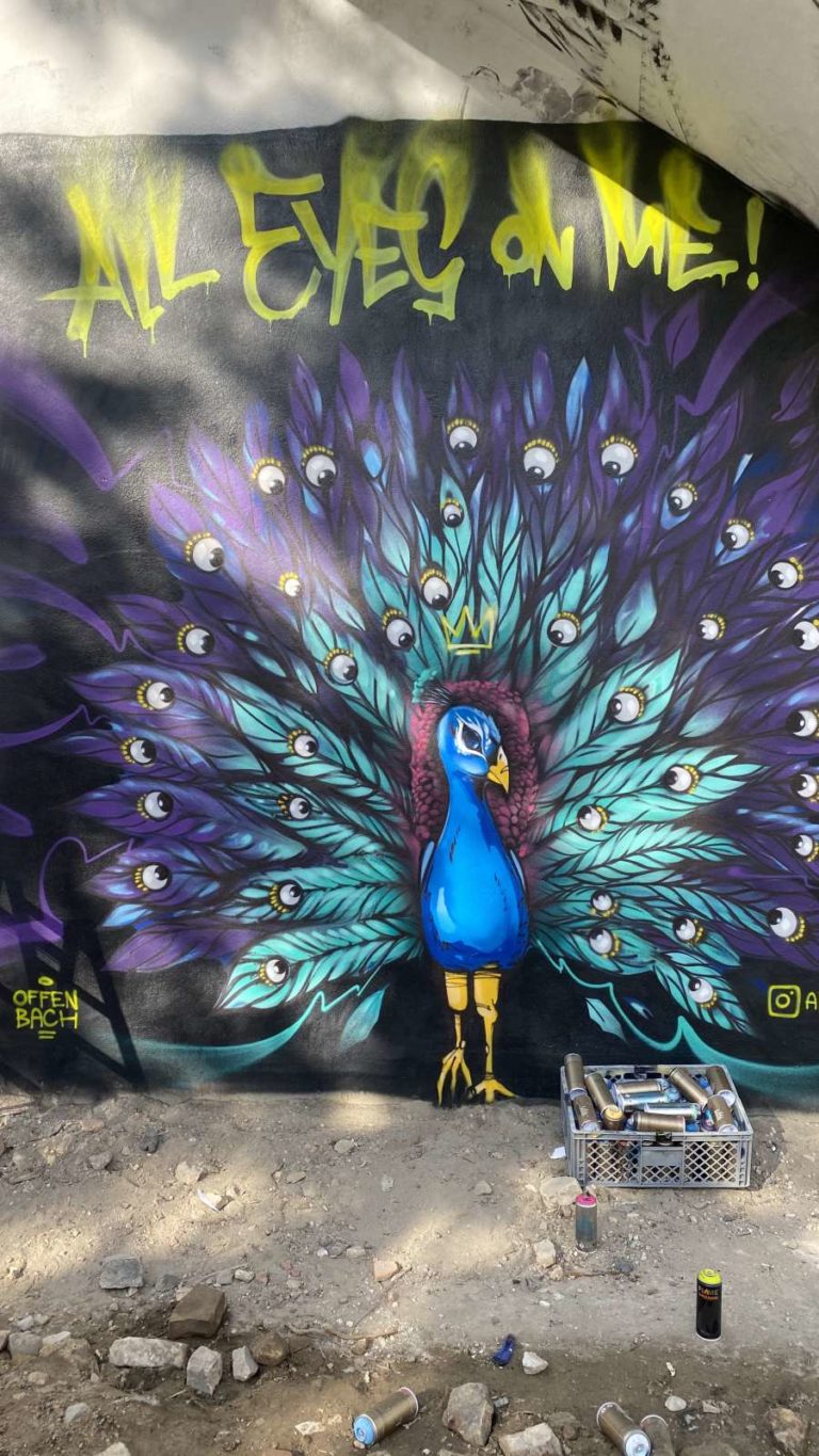 graffitiauftrag-graffitikuenstler-artmos4-2020_Privat_Marcus_Bfree_illustrativ_blau_lila__Pfau_Tier_6
