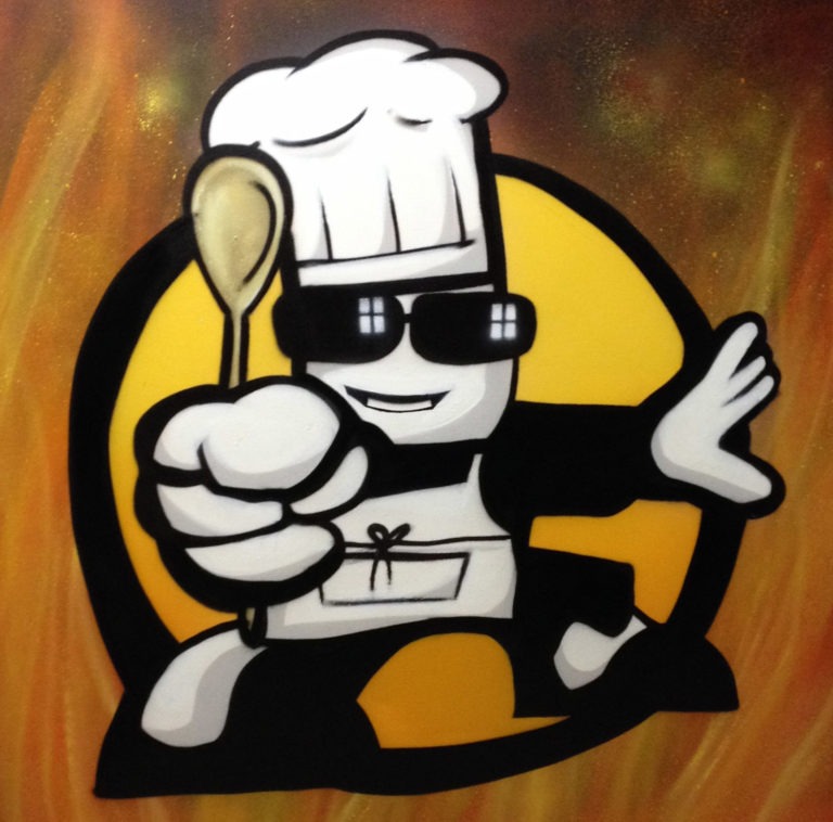 Graffitikuenstler, Graffitiauftrag, Artmos4, Vodafone, Comic