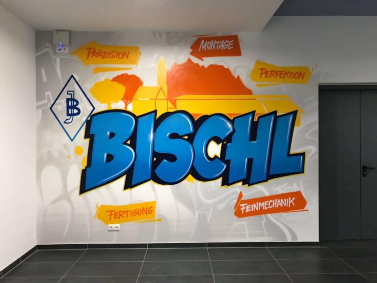 graffitiauftrag-graffitikuenstler-artmos4-Bischel_Harbach_2020_graffiti_schriftzug_innen_blau_schrift_tags_logo_folie_01