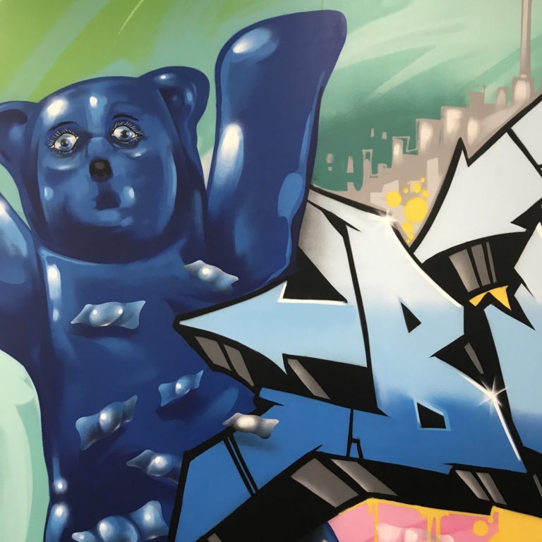 graffitiauftrag-graffitikuenstler-artmos4-carl-zeiss-meditec-berlin-graffiti-schrift-skyline-silhouetten-innen-bunt-graffiti-medizin