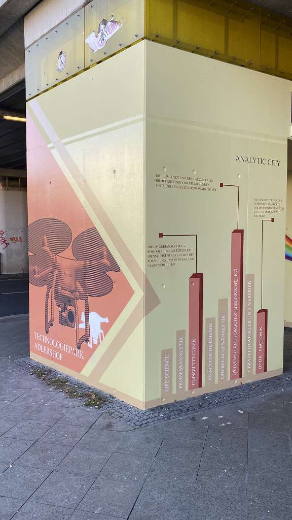 graffitiauftrag_graffitikuenstler_artmos4_DB_Deutsche_Bahn_Adlershof_2022_Berlin_Raster_Säule_Drohne_Diagramm_Wissenschaft_Schrift_Folie_grafisch_aussen_01