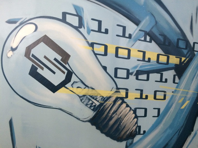 Graffitikuenstler, Graffitiauftrag, Artmos4, Daimler, Technik, Grafisch, illustrativ