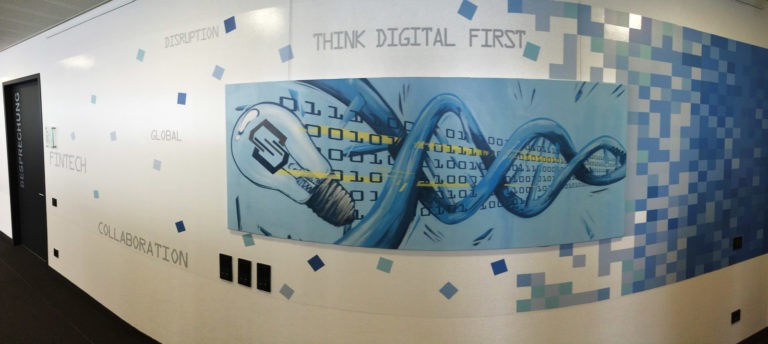 Graffitikuenstler, Graffitiauftrag, Artmos4, Daimler, Technik, Grafisch, illustrativ