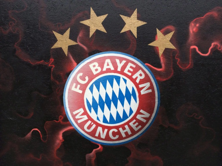 Graffitikuenstler, Graffitiauftrag, Artmos4, FCBayern, Logo, Grafisch