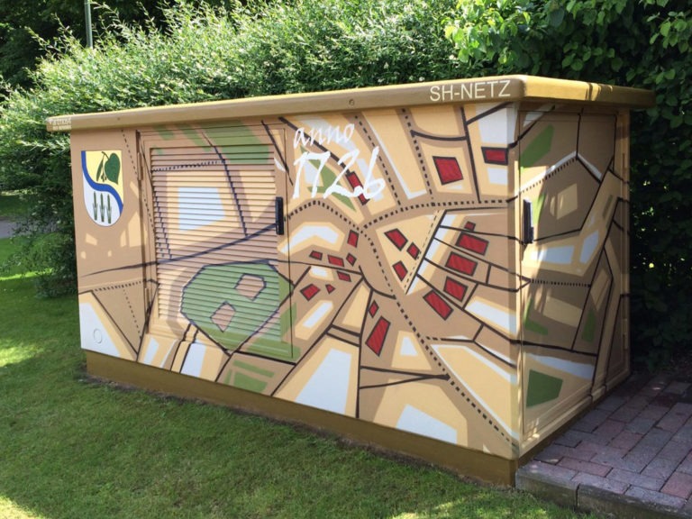 Graffitikuenstler, Graffitiauftrag, Artmos4, Hansewerke, Karte, Grafisch