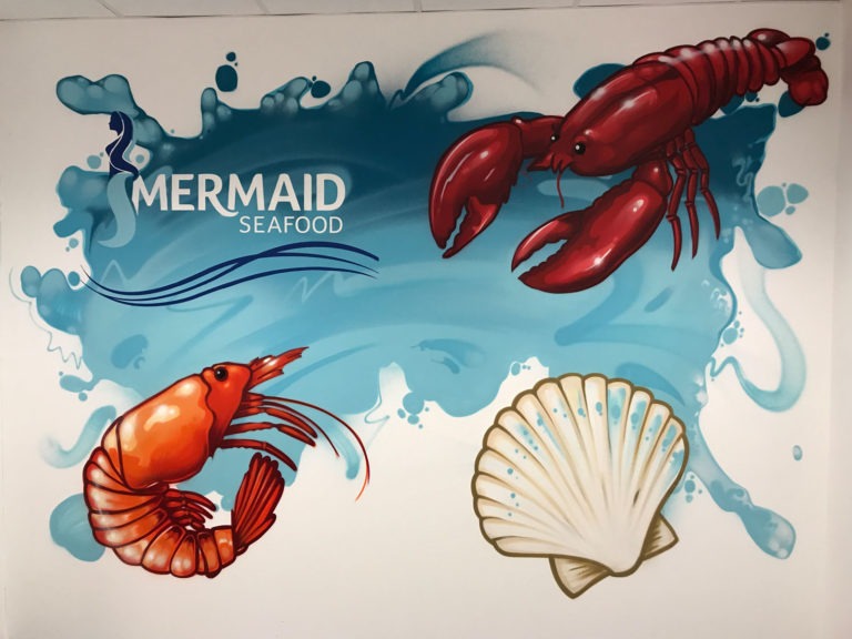 shrimp, hummer, wasser, muschel, text